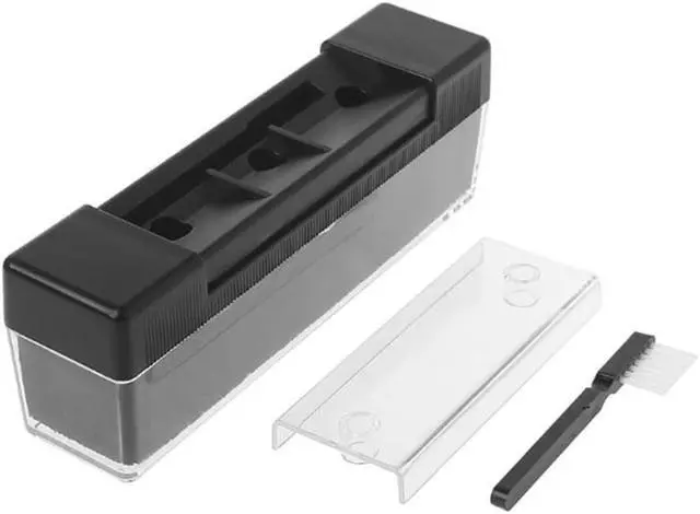 Alt view image 3 of 4 - 1 Set Carbon Fiber Velvet Anti Static Clean Brush Cleaner Remover for Phonograph Turntable for LP Vinyl Records Cleaning