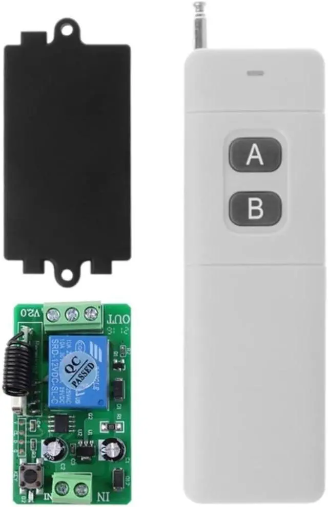 Main image of for Dc 12V 2CH RF Wireless Remote Control Switch System 315Mhz 2-Key Transmitter with Receiver 3000m Long Range