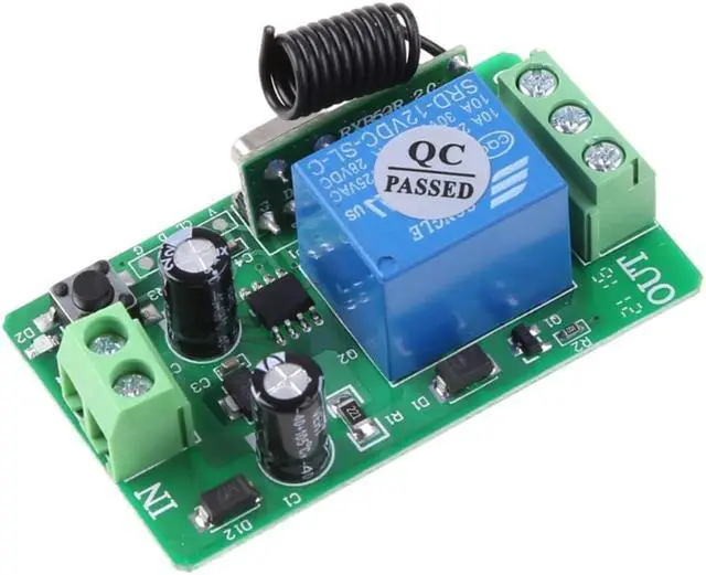 Alt view image 3 of 4 - for Dc 12V 2CH RF Wireless Remote Control Switch System 315Mhz 2-Key Transmitter with Receiver 3000m Long Range