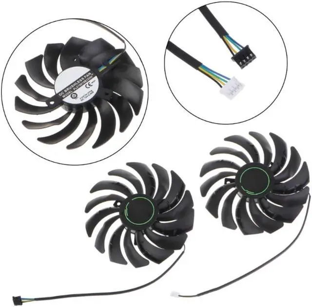 Alt view image 7 of 7 - Cooler Fan for MSI RTX3060 3060ti VGA Fan Graphics Card Cooling 4Pin 12V 0.4A