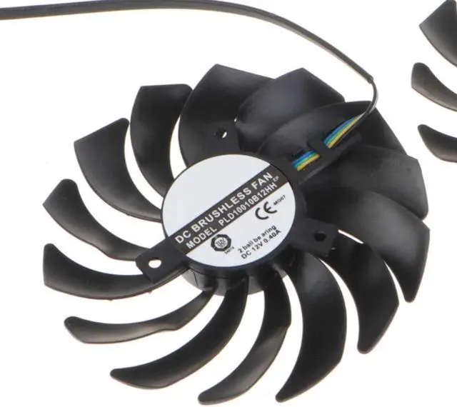Alt view image 6 of 7 - Cooler Fan for MSI RTX3060 3060ti VGA Fan Graphics Card Cooling 4Pin 12V 0.4A