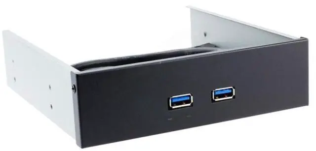 Main image of Generic High Speed Pc 5.25 Zoll Floppy Bay Stick USB 3,0 Hub Front Panel Computer Interne 2 Port Usb 3,0 Interface