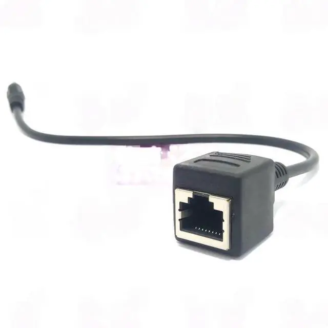 Main image of Generic RJ45 3.5 Audio extension cord Use Network line Audio extension 3.5 Male Rj45 Female extender 3.5 Rj45 Male Female lengthen cable