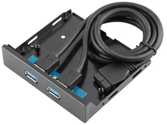 Main image of Generic Front panel with 2 USB 3.0 ports, 3.5-inch USB 3.0 hub expansion cable adapter, metal bracket for PC and desktop, innovative