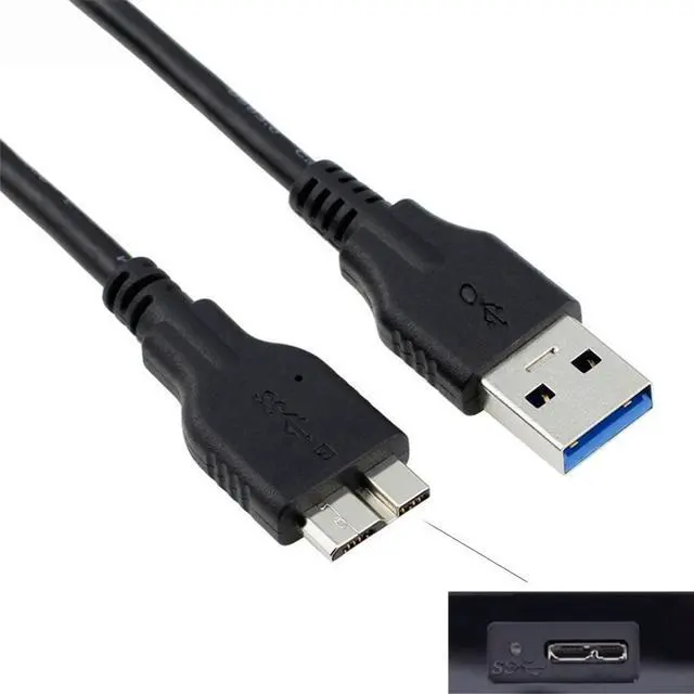 Main image of Generic 2PCS USB 3.0 Type A to Micro B Cable For S5 Note3 External Hard Drive Disk HDD USB HDD Data Wire Cord USB Micro B ChargeCabo