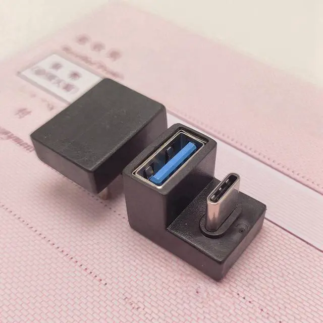 Main image of Generic 180 degree tilt up and down Type-C USB-C OTG to USB 5.0 female expansion adapter for mobile phones and tablets
