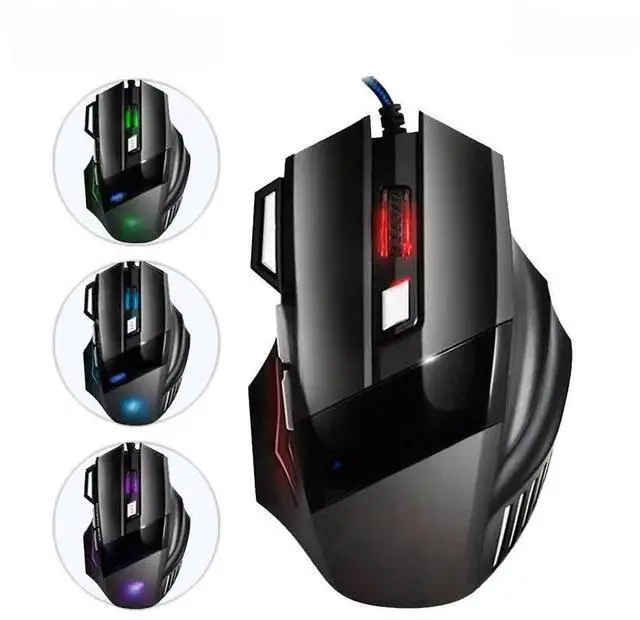Main image of USB Wired Gaming Mouse Generation Ergonomic Gaming Mouse 4keys 2400DPI Mouse RGB backlit High-Precision Optical Sensor Mouse