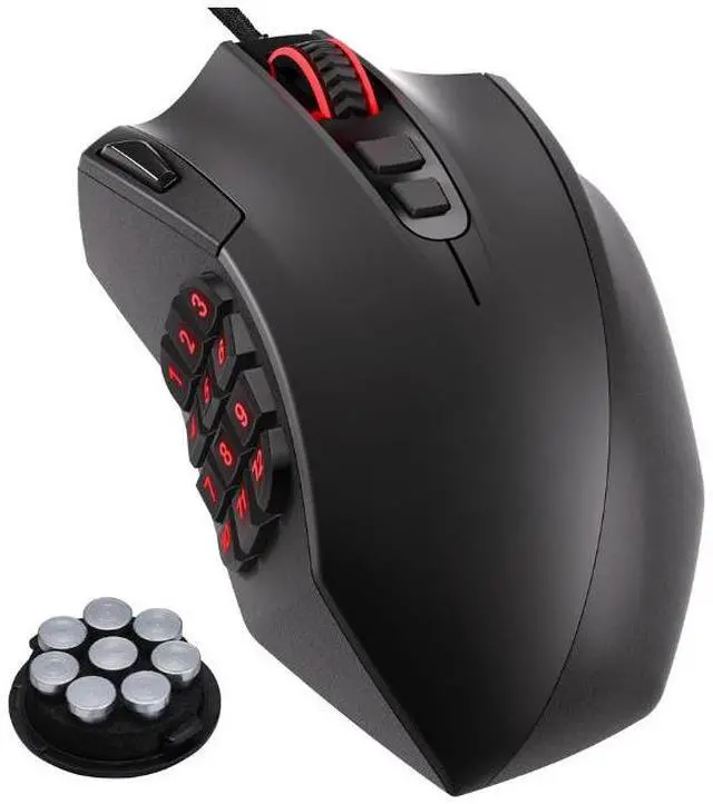 Main image of MMO Gaming Mouse 12400 DPI High Precision Wired RGB Mice 18 Programmable Buttons, 12 Side Macro Keys