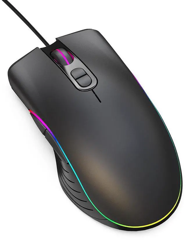 Main image of RGB Luminous Gaming Mouse, Wired E-sports Mouse, Four-level Adjustable 6400 DPI, Macro Programmable Computer Gaming Mouse