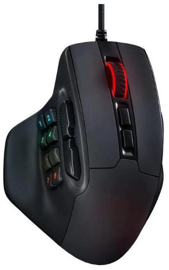 Main image of MMO Gaming Mouse, 15 Programmable Buttons Wired RGB Gamer Mouse w/ Ergonomic Natural Grip Build