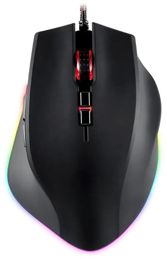 Main image of V80 Wired Gaming Mouse 8 Key 5000 DPI Ergonomic RGB Backlit PAW 3325 Optical Sensor Macro Mouse For PC Laptop