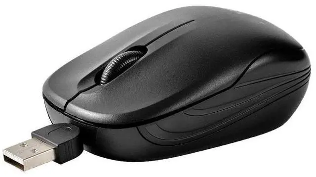 Main image of Retractable Wired Mouse Gaming Mouse High Quality Computer Mouse 1000DPI Optical Mouse
