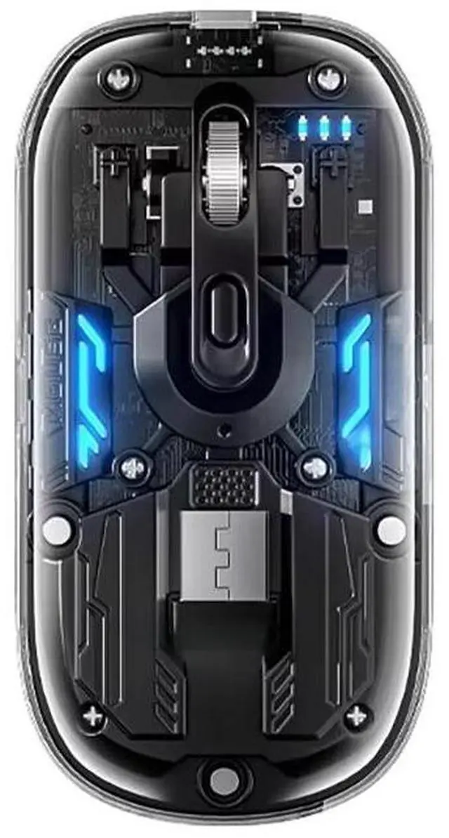 Main image of AM210 Bluetooth Mouse Dual mode Transparent Shell Type-C Charging Seven Lights Effect Third Gear Adjustable DPI