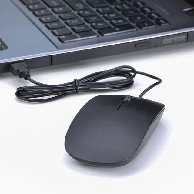 Main image of Ultra Thin USB Wired Mouse For Computer Pc Laptop 1200dpi USB Optical 3 Buttons Slim Mouse For Office Home Computer Accessory