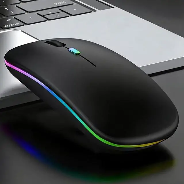 Main image of Wireless Mouse RGB Rechargeable Bluetooth Mice Wireless Computer Mause LED Backlit Ergonomic Gaming Mouse for Laptop PC
