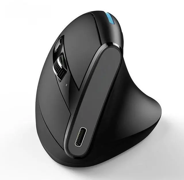 Main image of F36A Vertical Handheld Wireless Mouse 2.4G Wireless Mouse Rechargeable Blu-ray 6-button Optical mouse 3 level DPI mouse
