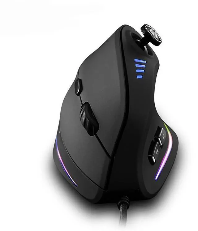 Main image of C-18 Vertical Mouse 11 Key Optical Mouse RGB Joysticks Programmable Laser Gaming Mice For PC Computer Gamer