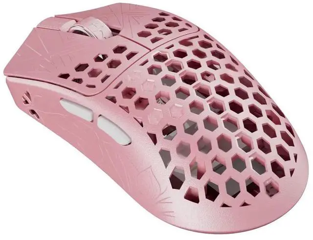 Main image of Pink Carbon Fiber Gaming Mouse 40±2g Ultra Lightweight PAW3950 8000Hz Polling Rate 0.125ms Wireless Mouse PC