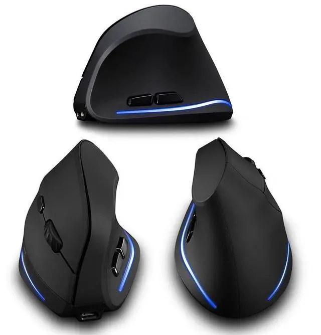 Main image of Vertical Wireless Mouse Tri-Mode Bluetooth-Compatible +2.4GHz+Wired 4800 DPI Vertical Mouse for Laptop Laptop PC MacBook Windows