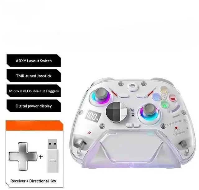 Main image of Generic for K30 RGB Wireless Gaming Controller Battery Level Display TMR Joystick For 2/PC/Phone Hall Controller For PC/NS