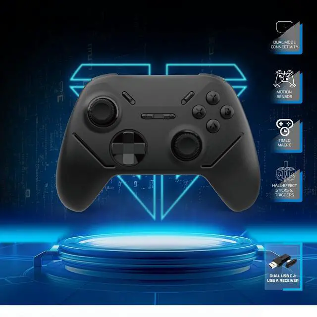 Main image of Generic for SHOOTER III WGP13S Wireless Gamepad 1000Hz 20 Hours Use Time Controller Hall-Effect Triggers and Joystick for PS4 NS PC