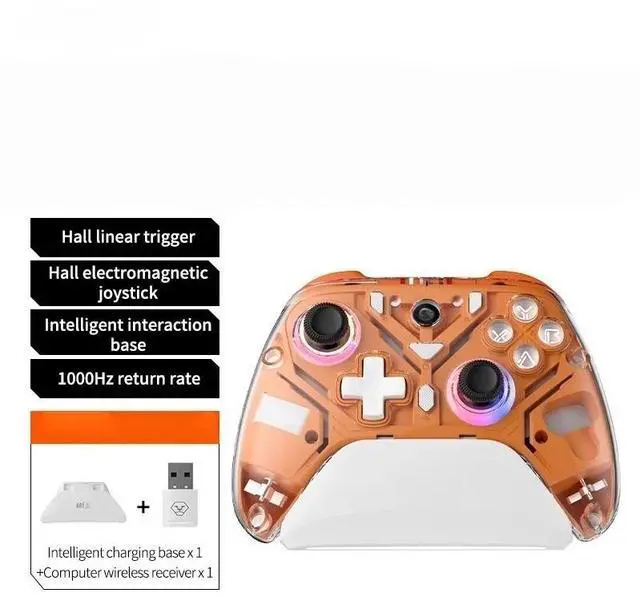 Main image of Generic for K10 RGB Wireless Gaming Controller With Charging Dock Gamepad Hall Effect Joystick Trigger For 2/PC/Phone