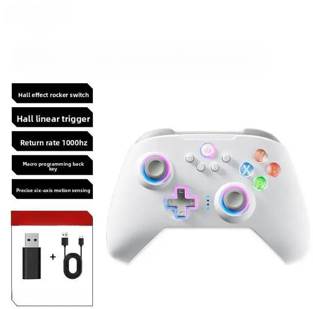 Main image of Generic for N10 Bluetooth Wireless Game Controller for Dual Hall Sensor Motion Vibration Compatible with PC