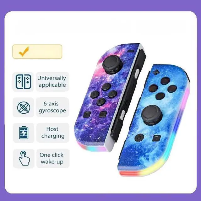 Main image of Generic for RGB LED Left & Right for NS Controller BT 5.2 Gamepads Joystick with Dual Vibration for /Lite/Oled
