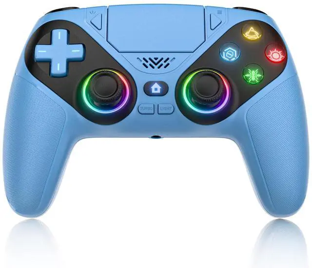 Main image of Generic for RGB Lights Wireless Controller for PS5/Playstion 5 Pro/Slim/PC Console Gamepad W/ Hall Effect Trigger Turbo Vibration