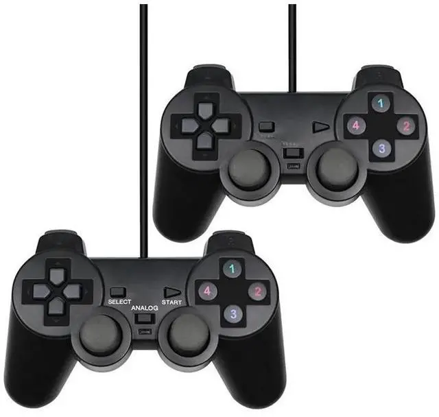 Main image of Generic for USB PC Wired Game Controller Gamepad For WinXP/Win7/8/10 For PC Windows Computer Laptop Black Game Joystick