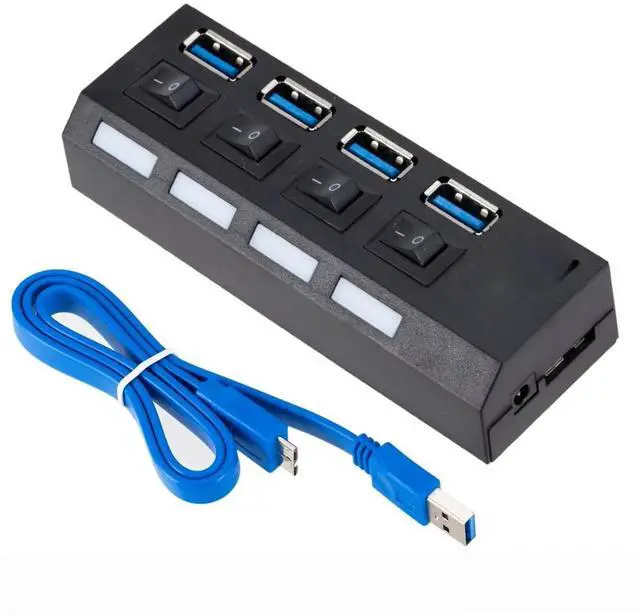 Main image of USB 3.0 Hub USB HUB Splitter Multi USB 3.0 Hub Multiple 4/7 Port Hub Splitter With Power Adapter Computer Accessories Hub For PC