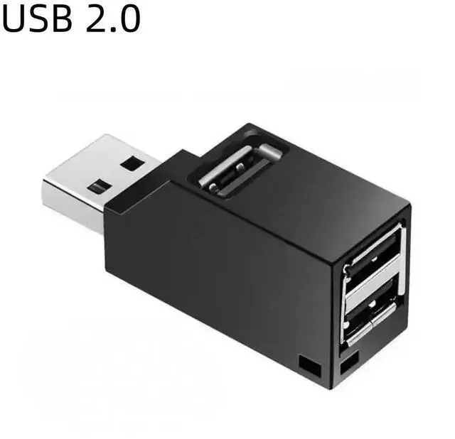 Main image of 180° Rotatable USB Hub Splitter, 3 Ports USB3.0/2.0 High Speed Data Transfer Multi Port Expander, Portable Mini USB Dock Station