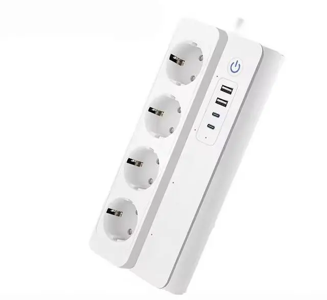 Main image of Smart Socket WiFi Power Strip Multi Plug With 4 Plug 4 USB Port