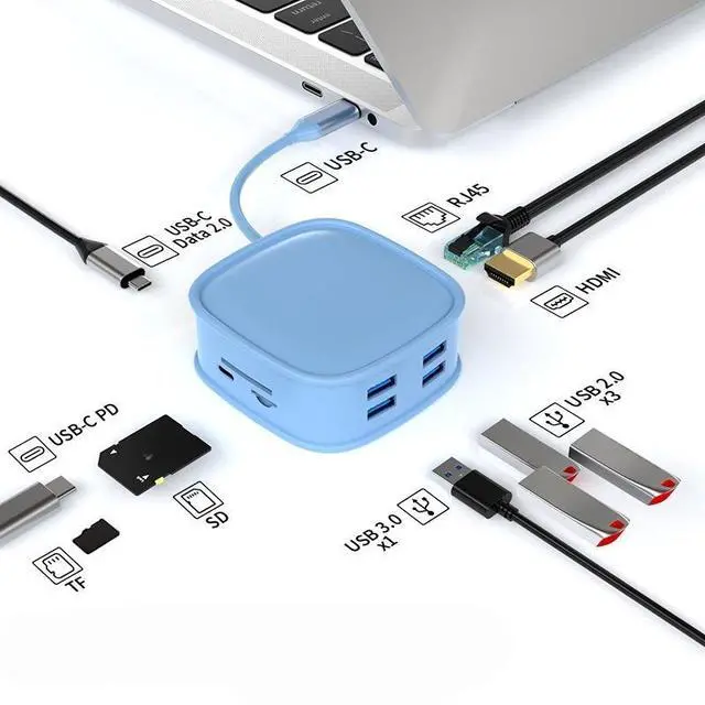Main image of usb c hub Type-c to Video Output Adapter Dock Station 4K 30HZ PD Charging Compatible Type C HUB for Type-C Laptop Laptops