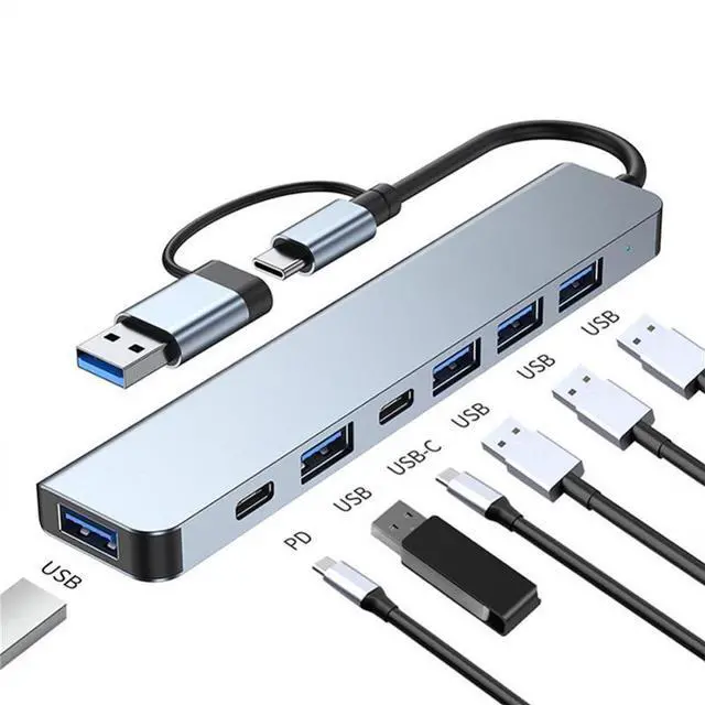 Main image of USB C 3.0 HUB Type C to Multi 4K Video Output Monitor Video Converter RJ45 Ethernet VGA PD Power Adapter Docking Station Laptop Splitter