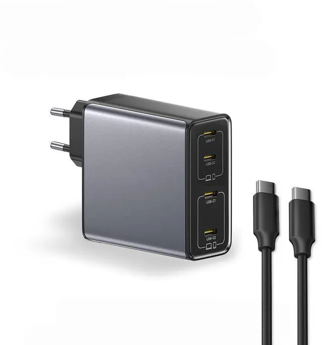 Main image of 160W GaN Charger 4 USB C Port & 1.8m Fast Charging Cable PD3.1 Quick Charger for Type-C Laptop Laptop Tablet Type-C Phone Type-C Phone