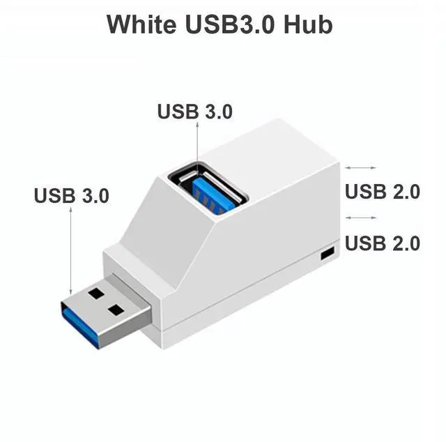 Main image of USB 3.0 HUB Adapter USB Mini Splitter Extender Box 3 Port High Speed For PC Laptops U Disk Card Reader Docking USB Hub Converter