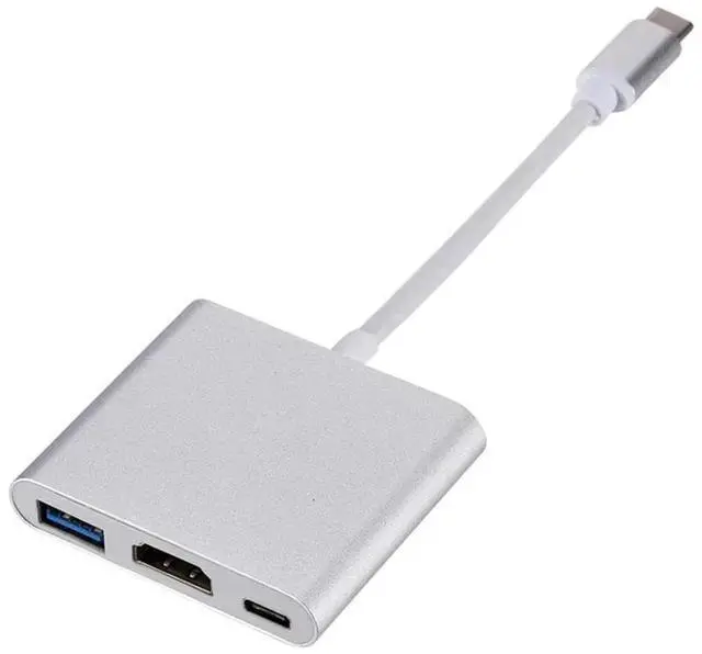 Main image of 3 in 1 Usb Hub USB C to HDTV Splitter HUB Type-c to Video Output USB 3.0 Docking Station For Type-C Laptop Type-C Phone Converter