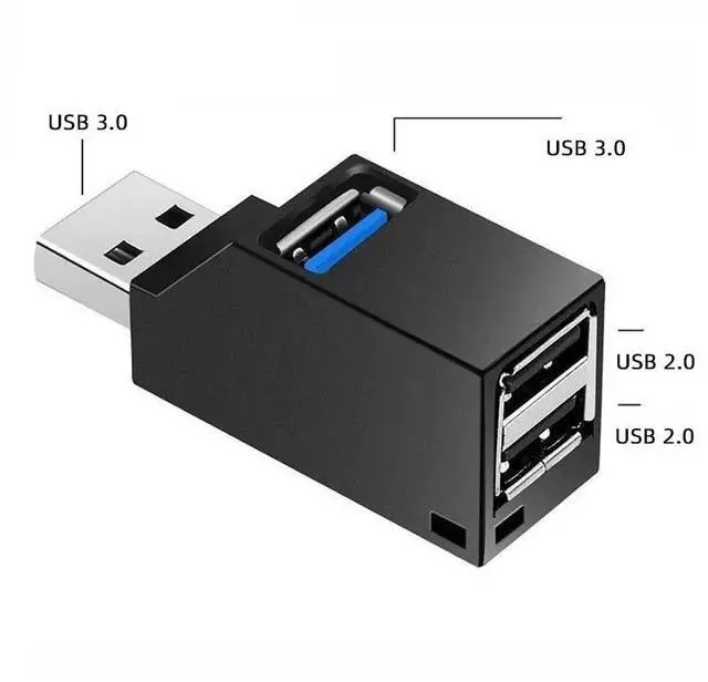 Main image of HUB Adapter Extender Mini Splitter Box 3 Ports High Speed USB 3.0 for PC Laptop U Disk Card Reader Docking Stations USB Hubs