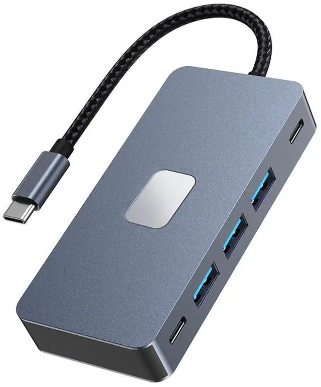 Main image of 7 in 1 USB C Docking Station 100W Power 3 USB3.0 1 USB-C Dual 4K Video Output Monitor for Type-C Laptop