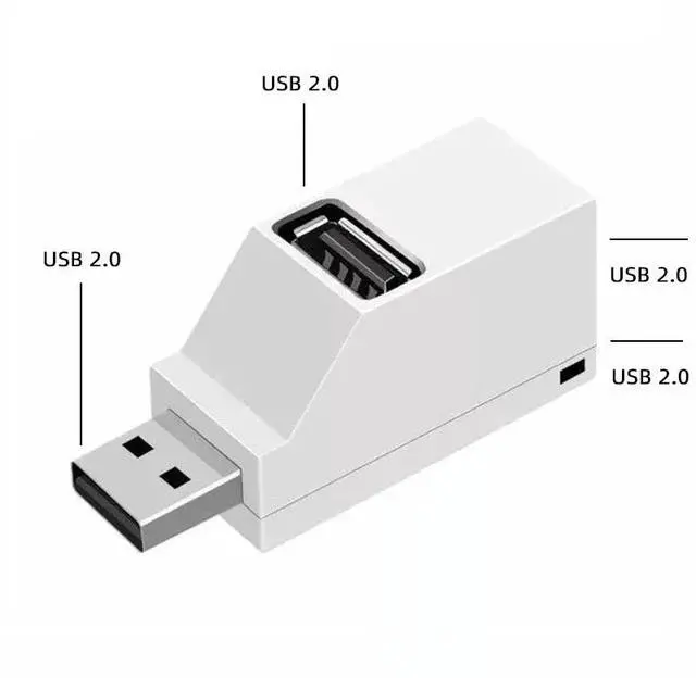 Main image of HUB Adapter Converter Mini Splitter Extender Box 3 Ports for PC Laptop U Disk Card Reader Docking USB Hubs USB 2.0 and USB 3.0
