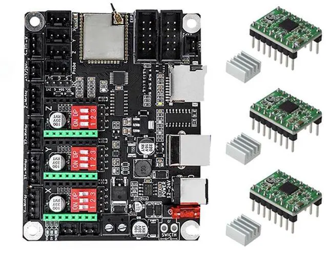 Main image of For DLC32 V2.1 32bits Motherboard Offline Controller WIFI TFT Touch Screen TS24/TS35-R For Laser Engraving Machine