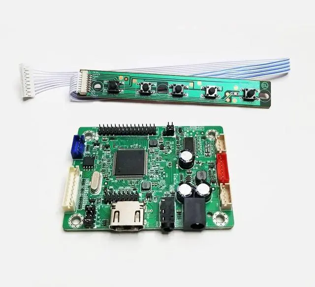 Main image of For RTD2513 mini LCD driver board HDMI to LVDS jump cap program drive free laptop display controller board 1366x768 Audio button