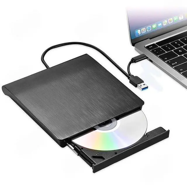 Main image of USB 3.0/USB C External CD/DVD RW Drive for Laptop PC (Windows/Linux/macOS)
