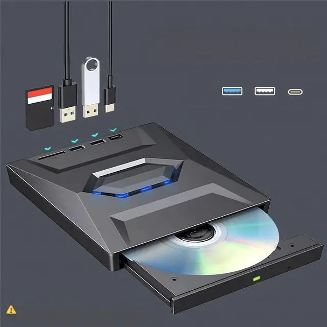 Main image of External CD DVD Drive USB 3.0 Writer Burner Player for PC Laptop Windows 11 10