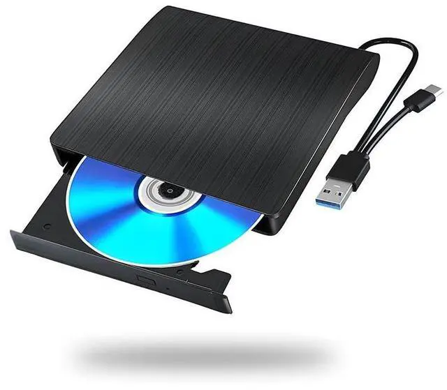 Main image of External Blu ray Drive for Laptop PC Portable BD CD DVD Player Burner Writer Reader Compatible for Windows 11 10 Mac