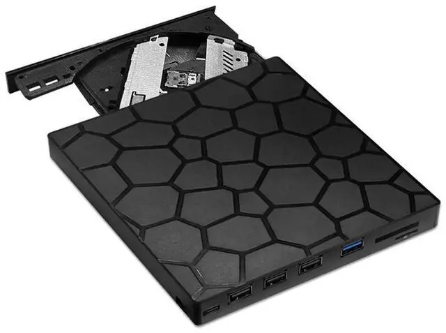 Main image of 7 in 1 External DVD Burner Recorder CD DVD Drive USB 3.0 Type-C CD Player External Disk Drive for Laptop Desktop Windows Linux