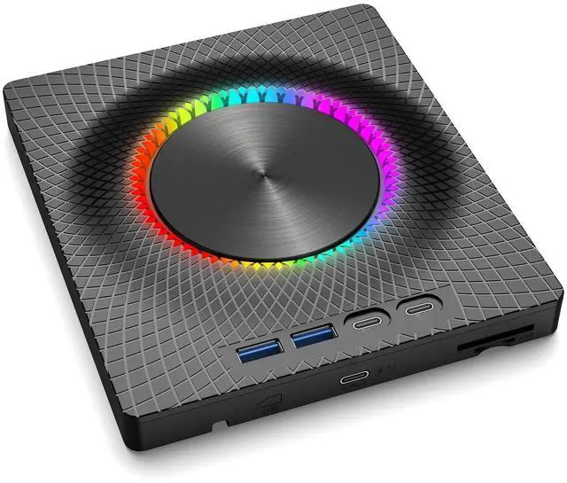 Main image of 7-in-1 CD DVD Player Recorder Writer Type-C&USB3.0 External DVD Burner Portable Optical Drive Reader For Laptop Desktop Notebook