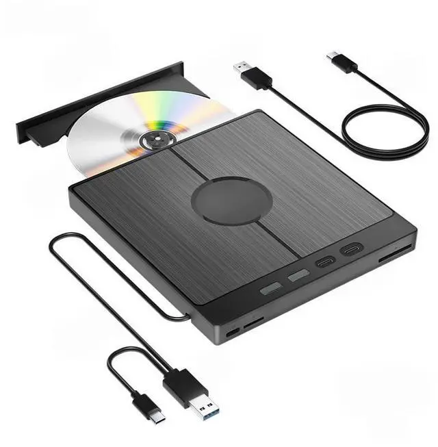 Main image of External Bluray Drive USB 3.0 BD DVD CD-RW Player Burner Portable Optical Reader with SD/TF Card Slot for Laptop PC Desktop Mac