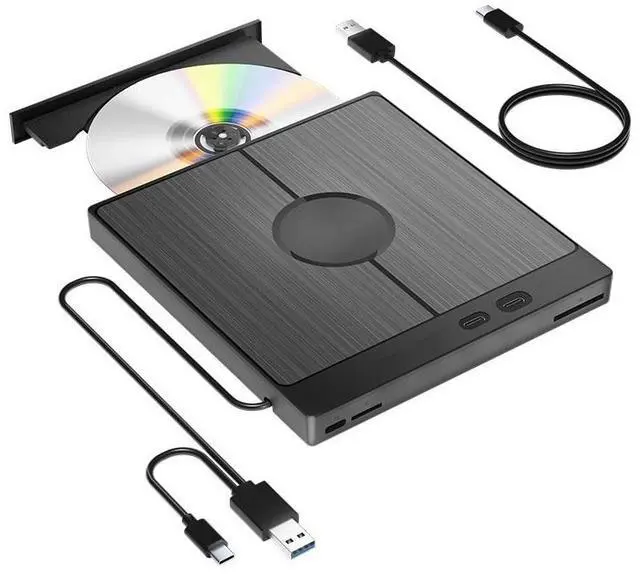 Main image of 7 in 1 External Blu Ray Drive Portable Bluray Player CD DVD Recorder Burner Support 100G Disc R/W for Windows Linux MacOS Laptop